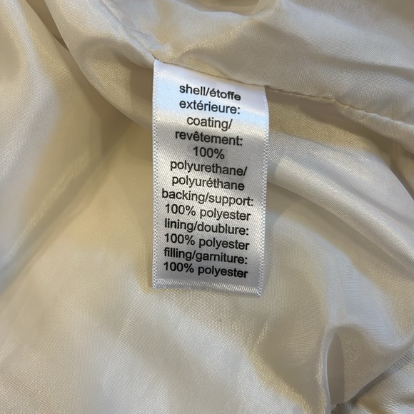 Teen Girl Crop Faux Leather Puffer Coat - Picture 4 of 7